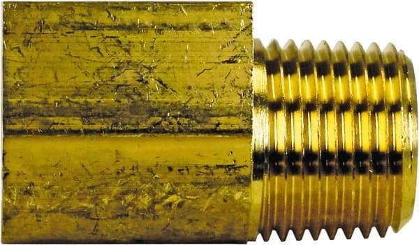 Cerro - 1/2 Male Thread x 1/2 Female Thread, Brass Industrial Pipe 90° Street Elbow - MNPT x FNPT, 1,200 psi - Eagle Tool & Supply