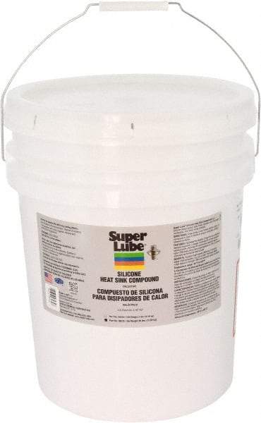 Synco Chemical - 30 Lb Pail Silicone Heat-Transfer Grease - White, High Dielectric Strength, 500°F Max Temp, - Eagle Tool & Supply