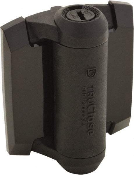 D&D Technologies - 3-3/4" Long x 3" Wide x 0.36" Thick, Gate Hinge - Polymer, Black Finish - Eagle Tool & Supply