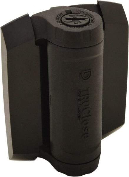 D&D Technologies - 4-3/4" Long x 3.58" Wide x 0.4" Thick, Gate Hinge - Polymer, Black Finish - Eagle Tool & Supply