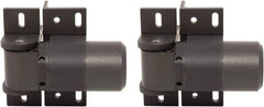 D&D Technologies - 4-1/3" Long x 5.08" Wide x 5/16" Thick, Gate Hinge - Steel, Anodized Aluminum Finish - Eagle Tool & Supply