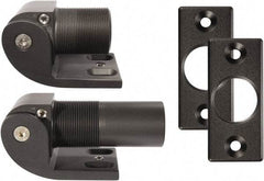 D&D Technologies - 2.16" Long x 2.16" Wide x 5/16" Thick, Gate Hinge - Aluminun, Anodized Aluminum Finish - Eagle Tool & Supply