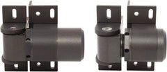 D&D Technologies - 4-1/3" Long x 5.08" Wide x 5/16" Thick, Gate Hinge - Steel, Anodized Aluminum Finish - Eagle Tool & Supply