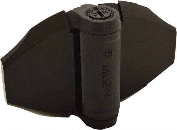 D&D Technologies - 4-3/4" Long x 6.93" Wide x 0.4" Thick, Gate Hinge - Polymer, Black Finish - Eagle Tool & Supply
