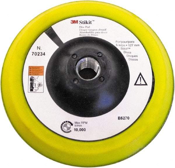 3M - 5" Diam Disc Backing Pad - 12,000 RPM - Eagle Tool & Supply