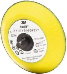 3M - 3" Diam Hook & Loop Disc Backing Pad - 15,000 RPM - Eagle Tool & Supply