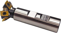5th Axis - 45° Included Angle, 1-3/4 Inch Max Cutting Diameter, 5 Inserts, CDE Insert Style, Indexable Dovetail Cutter - 4.05 Inch Overall Length - Eagle Tool & Supply