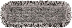 Rubbermaid - 525.78mm Long x 144.78mm Wide Microfiber Dust Mop Head - Black, Fringed & Looped Head, Launderable - Eagle Tool & Supply