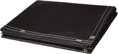 Steiner - 10' High x 6' Wide Vinyl Laminated Polyester Welding Curtain - Black, Grommet - Eagle Tool & Supply