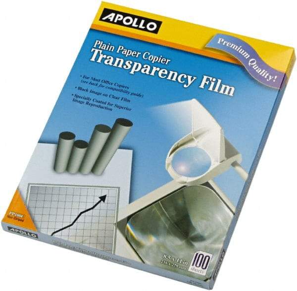 Apollo - Transparency Films & Sleeves Audio Visual Conference Accessory Type: Transparency Sleeves For Use With: Plain Paper Copiers - Eagle Tool & Supply