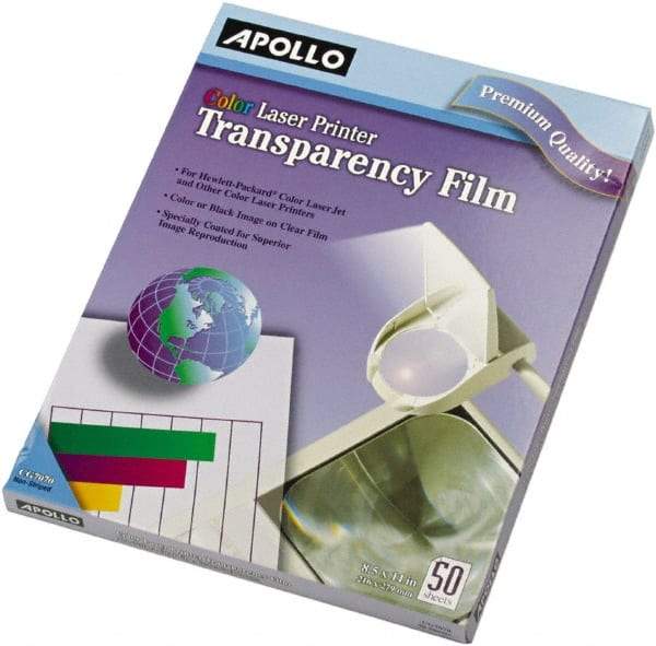 Apollo - Transparency Films & Sleeves Audio Visual Conference Accessory Type: Transparency Sleeves For Use With: Color Laser Printers/Copiers - Eagle Tool & Supply