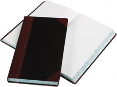 Boorum & Pease - 500 Sheet, 14-1/8 x 8-5/8", Record Rule Record/Account Book - Black & Red - Eagle Tool & Supply