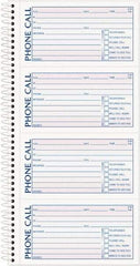 TOPS - 400 Sheet, 2-3/4 x 5", Call Book - Blue & Red - Eagle Tool & Supply
