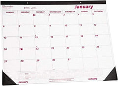 REDIFORM - 12 Sheet, 22 x 17", Desk Pad - White & Red - Eagle Tool & Supply