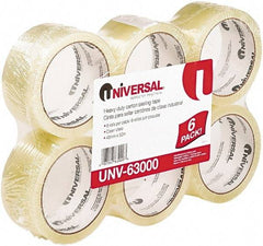 UNIVERSAL - 2" Wide x 1.85mm Thick x 55 yds Long, 63000 Box Sealing & Label Protection Tape - Clear - Eagle Tool & Supply