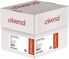 UNIVERSAL - White, Canary, Pink & Buff Four-Part Carbonless Paper - Use with Tractor-Feed Printers - Eagle Tool & Supply