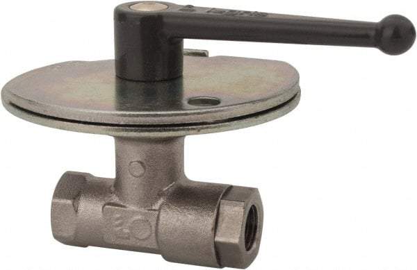 Legris - 3/4" Pipe, Female Port, Nickel Plated Brass Standard Ball Valve - Inline - One Way Flow, FBSPP x FBSPP Ends, Lever Handle, 580 WOG - Eagle Tool & Supply