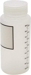 Dynalon Labware - 1,000 mL Wide-Mouth Bottle - Polypropylene, Translucent, 8.2" High x 3-1/2" Diam, 65mm Cap - Eagle Tool & Supply