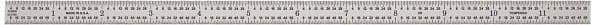 General - 18" Long, 1/100, 1/64, 1/32, 1/10" Graduation, Flexible Steel Rule - 5R Graduation Style, 3/4" Wide, Silver, Satin Chrome Finish - Eagle Tool & Supply