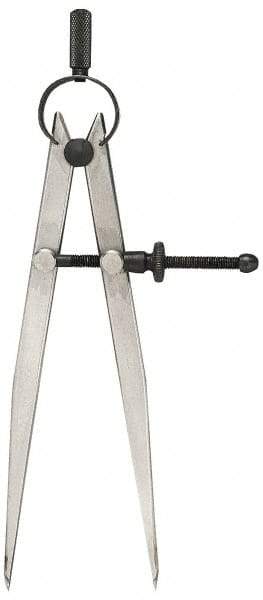 General - 4 Inch Leg, Spring Joint, Steel, Bright Finish, Divider - Eagle Tool & Supply