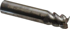Accupro - 1/2", 5/8" LOC, 1/2" Shank Diam, 2-1/2" OAL, 3 Flute, Solid Carbide Square End Mill - Single End, Uncoated, Spiral Flute, 60° Helix, Centercutting, Right Hand Cut, Right Hand Flute - Eagle Tool & Supply