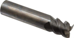 Accupro - 5/8", 3/4" LOC, 5/8" Shank Diam, 3" OAL, 3 Flute, Solid Carbide Square End Mill - Single End, Uncoated, Spiral Flute, 60° Helix, Centercutting, Right Hand Cut, Right Hand Flute - Eagle Tool & Supply