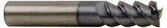 Accupro - 1", 2" LOC, 1" Shank Diam, 4" OAL, 3 Flute, Solid Carbide Square End Mill - Eagle Tool & Supply