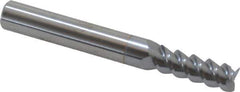 Accupro - 9/32", 13/16" LOC, 5/16" Shank Diam, 2-1/2" OAL, 3 Flute, Solid Carbide Square End Mill - Single End, TiCN Finish, Spiral Flute, 60° Helix, Centercutting, Right Hand Cut, Right Hand Flute - Eagle Tool & Supply