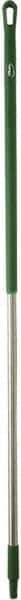 Vikan - 59 x 1-1/4" Aluminum Squeegee Handle - European Threaded Connection, Green - Eagle Tool & Supply