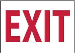 NMC - Exit, Plastic Exit Sign - 14" Wide x 10" High, Glow-in-the-Dark - Eagle Tool & Supply