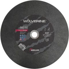 12″ × 3/32″ Type 1 Cut-Off Wheel, A46T, 1″ Arbor Hole - Eagle Tool & Supply