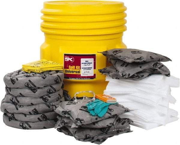 Brady SPC Sorbents - 63 Gal Capacity Universal Spill Kit - 65 Gal No Container Included - Refill Only - Eagle Tool & Supply