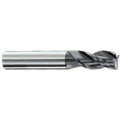 3/8" Dia. - 7/8 LOC - 2-1/2" OAL - .015-.020 Radius 3 FL Carbide S/E HP End Mill-AlTiN - Eagle Tool & Supply