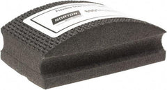 Norton - Medium Grade, 120 Grit, Diamond Hand Pad - Black, 2-1/8" Wide x 3-1/2" Long x 1-1/2" Thick, Nonwoven - Eagle Tool & Supply