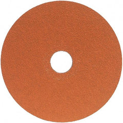 Norton - 5" Diam 7/8" Hole 36 Grit Fiber Disc - Very Coarse Grade, Ceramic Alumina - Eagle Tool & Supply