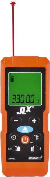 Johnson Level & Tool - 0.05 m to 100.58 m, Laser Distance Finder - 2 AAA Alkaline Batteries, Accurate to 1/16 Inch - Eagle Tool & Supply