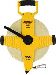 Johnson Level & Tool - 300' x 1/2" Tape Measure - 1/8" (Face) & 1/10" (Back) Graduation, Inch Graduation Style - Eagle Tool & Supply