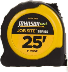 Johnson Level & Tool - 25' x 1" Tape Measure - 1/16" Graduation, Inch Graduation Style - Eagle Tool & Supply