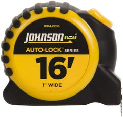 Johnson Level & Tool - 16' x 1" Tape Measure - 1/16" Graduation, Inch Graduation Style - Eagle Tool & Supply