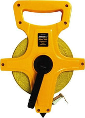 Johnson Level & Tool - 100' x 1/2" Tape Measure - 1/8" & 1mm Graduation, Inch/Metric Graduation Style - Eagle Tool & Supply