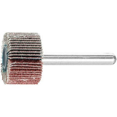 PFERD - 1" Diam x 5/8" Face Width, Aluminum Oxide Coated Mounted Flap Wheel - 1/4" Shank Mount, 80 Grit, 25,000 Max RPM - Eagle Tool & Supply