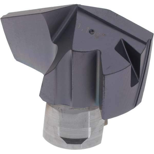 Iscar - Series ICP, 28.19mm Diam Grade IC908 Replaceable Drill Tip - Carbide, TiAlN/TiN Finish, 28 Seat Size - Eagle Tool & Supply