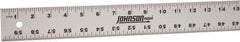 Johnson Level & Tool - 60" Long, 1/8, 1/16" Graduation, Aluminum Rule - English Graduation Style, Gray, Anodized Finish - Eagle Tool & Supply