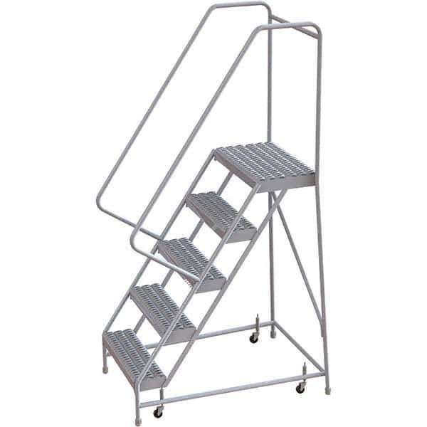 TRI-ARC - Rolling & Wall Mounted Ladders & Platforms Type: Rolling Warehouse Ladder Style: Rolling Safety Ladder - Eagle Tool & Supply