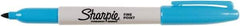 Sharpie - Turquoise Permanent Marker - Fine Tip, AP Nontoxic Ink - Eagle Tool & Supply