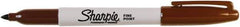 Sharpie - Brown Permanent Marker - Fine Tip, AP Nontoxic Ink - Eagle Tool & Supply