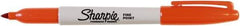 Sharpie - Orange Permanent Marker - Fine Tip, AP Nontoxic Ink - Eagle Tool & Supply