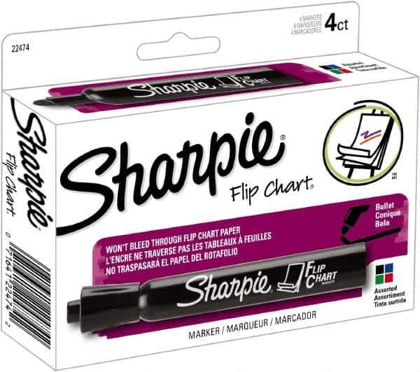 Sharpie - Black, Blue, Green, Red Permanent Marker - Bullet Tip, Water Based - Eagle Tool & Supply