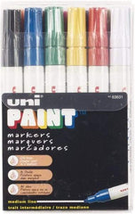 Sharpie - Black, Blue, Brown, Gold, Green, Orange, Pink, Red, Silver, Violet, White, Yellow Paint Marker - Medium Tip - Eagle Tool & Supply