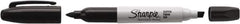 Sharpie - Black Permanent Marker - Twin Tip Fine/Chisel Tip, AP Nontoxic Ink - Eagle Tool & Supply